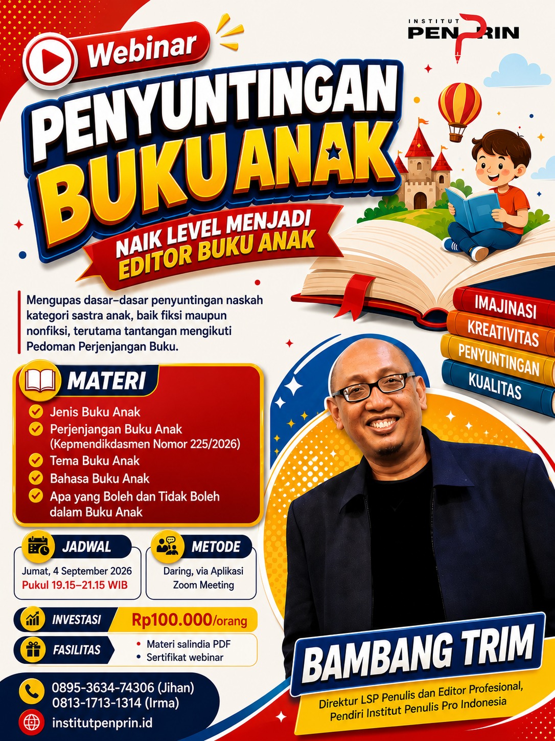 Webinar Penyuntingan Buku Anak